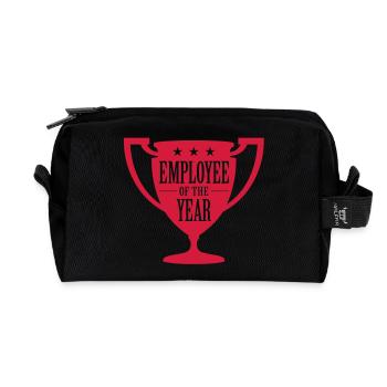 Employee of the Year! - Recycled Toiletry Zip Bag - black - Front