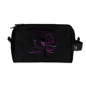 dancer - Recycled Toiletry Zip Bag - black - Front