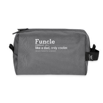 Funny oncle Funcle - Trousse de toilette en tissu recyclé - anthracite - Devant