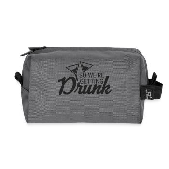 Bachelor & Bachelorette Party - Recycelte Kulturtasche - Anthrazit - Vorne