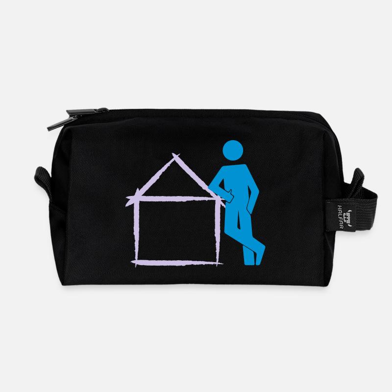 architekt10 - Recycelte Kulturtasche - Schwarz