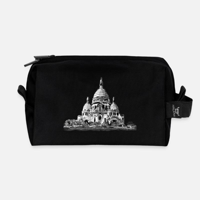 Sacré-Cœur de Montmartre - Recycelte Kulturtasche - Schwarz