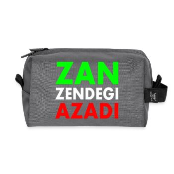 Women life freedom iran - Recycelte Kulturtasche - Anthrazit - Vorne