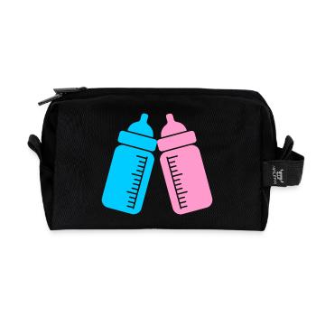 Biberons - Trousse de toilette en tissu recyclé - noir - Devant