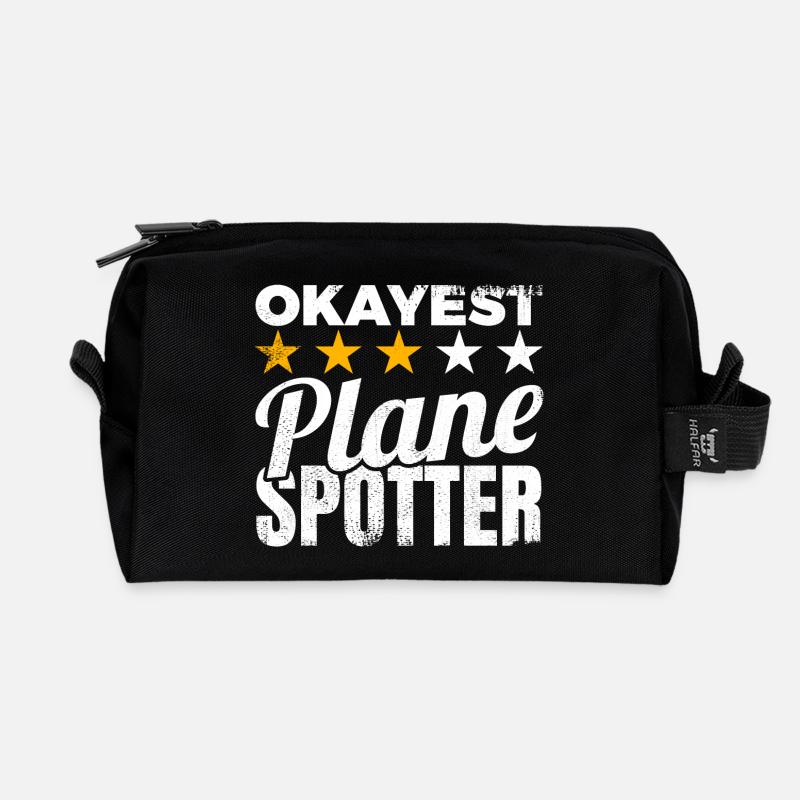 Durchschnittlicher Planespotter - Recycelte Kulturtasche - Schwarz