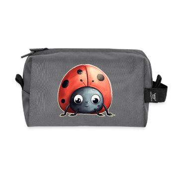 Ladybird - Recycled Toiletry Zip Bag - anthracite - Front