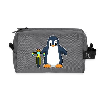 Pinguin Fahrrad - Recycelte Kulturtasche - Anthrazit - Vorne