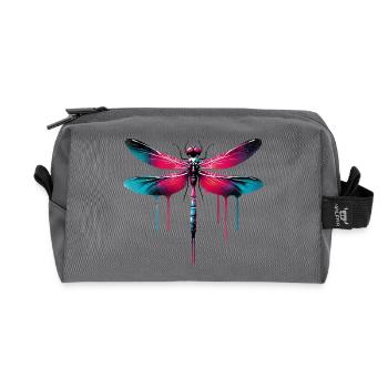 Libelle - Recycelte Kulturtasche - Anthrazit - Vorne