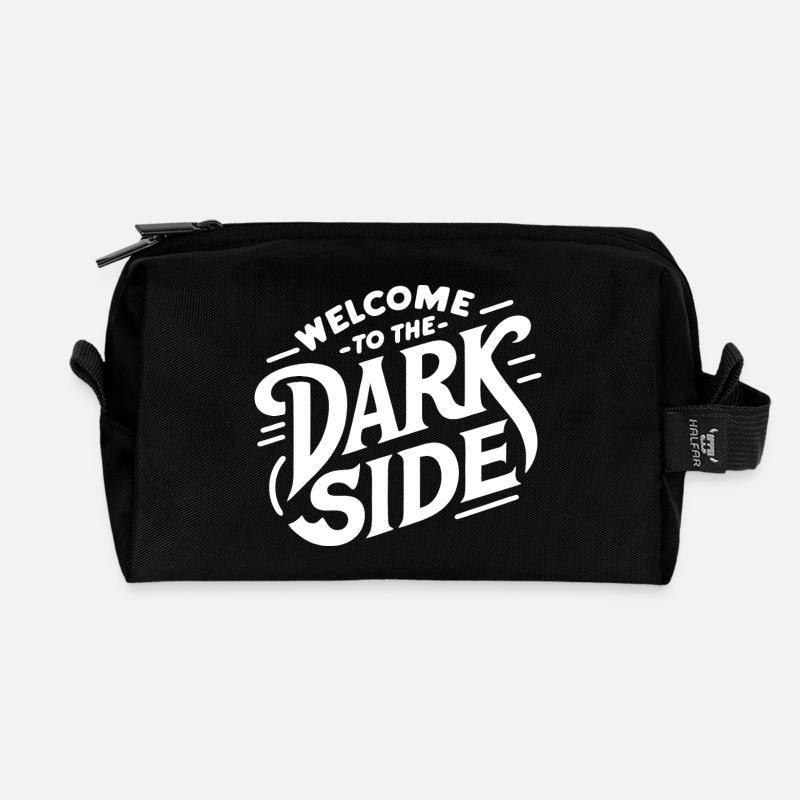 Die dunkle Seite (dunkel) - Recycelte Kulturtasche - Schwarz