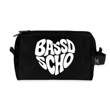 Bassd scho  - Recycelte Kulturtasche - Schwarz - Vorne
