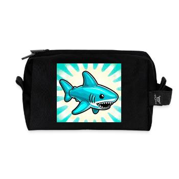 Hai - Recycelte Kulturtasche - Schwarz - Vorne