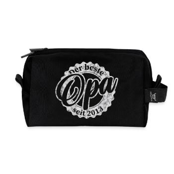 Der Beste Opa seit 2013 - Recycelte Kulturtasche - Schwarz - Vorne