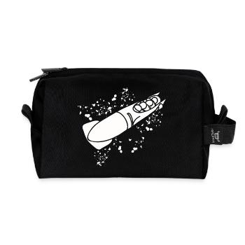 Bobsleigh Bobsleigh Bobsleigh à quatre - Trousse de toilette en tissu recyclé - noir - Devant