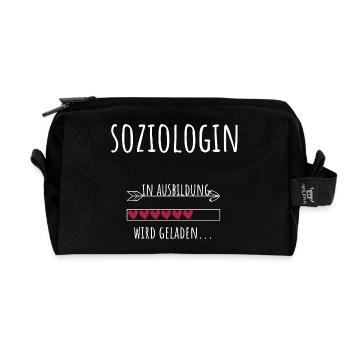 Sociology Student Profession Education Sociologist - Recycled Toiletry Zip Bag - black - Front