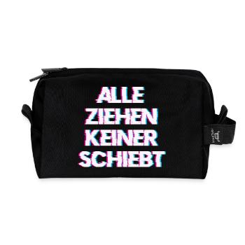 Hardtekk Tekk - Trousse de toilette en tissu recyclé - noir - Devant
