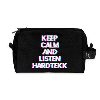 Hardtekk Tekk - Trousse de toilette en tissu recyclé - noir - Devant