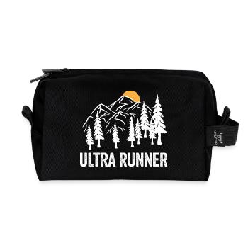 Ultra Runner - Recycled Toiletry Zip Bag - black - Front