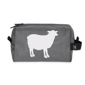 Schaf-Silhouette - Recycelte Kulturtasche - Anthrazit - Vorne