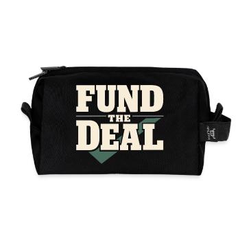 Mortgage Brokers, Loan Officers, - Recycled Toiletry Zip Bag - black - Front