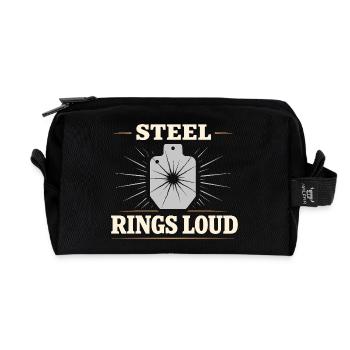 Cowboy-action-shooter. Cowboy-action-shooter - Recycelte Kulturtasche - Schwarz - Vorne