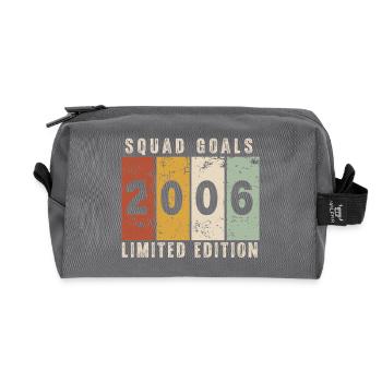 Anniversary 2006 - 20 years - Recycled Toiletry Zip Bag - anthracite - Front