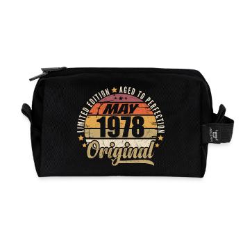 Vintage-Design Mai 1978 Limitierte Auflage Mai 1978 - Recycelte Kulturtasche - Schwarz - Vorne