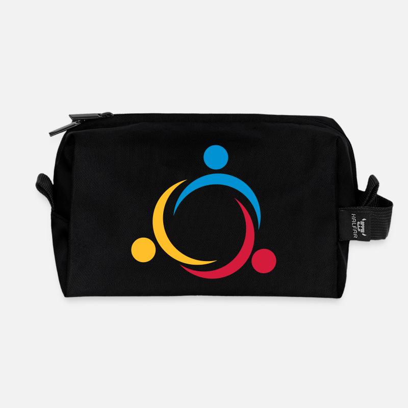 6061912 120363571 diversity2 - Recycelte Kulturtasche - Schwarz