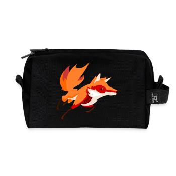 Fuchs - Recycelte Kulturtasche - Schwarz - Vorne