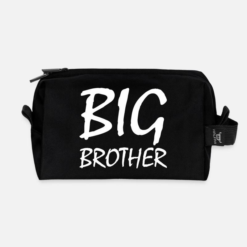 Big brother - Recycelte Kulturtasche - Schwarz