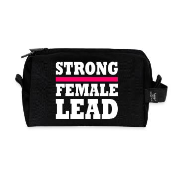 Strong female lead - Trousse de toilette en tissu recyclé - noir - Devant