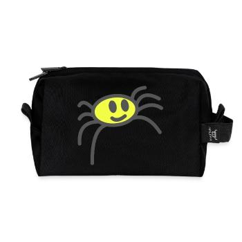 acid spider - Recycled Toiletry Zip Bag - black - Front