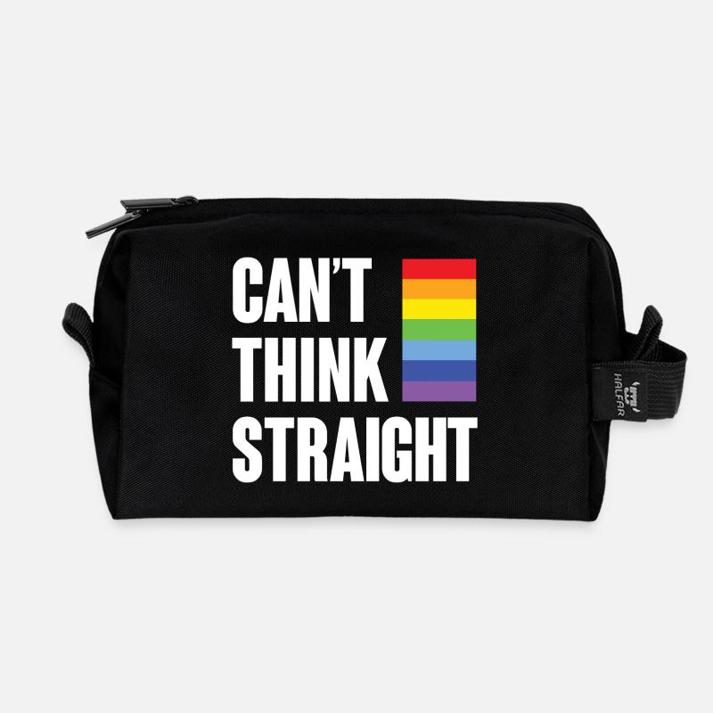 LGBTQ-Pride-Monat - Ich kann nicht klar denken - Recycelte Kulturtasche - Schwarz