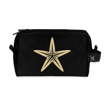 Étoile de mer Mer Animal Mer Vacances d’été - Trousse de toilette en tissu recyclé - noir - Devant