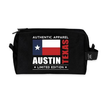 Austin - Trousse de toilette en tissu recyclé - noir - Devant