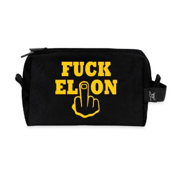 Fuck elon - Recycelte Kulturtasche - Schwarz - Vorne