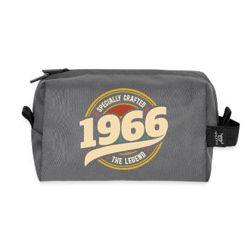 1966 Légende 60 Ans Anniversaire Homme - Trousse de toilette en tissu recyclé - anthracite - Devant