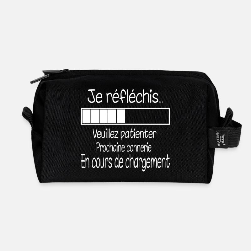 I'm thinking... Loading - Recycled Toiletry Zip Bag - black