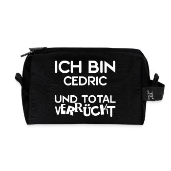 Cedric - Recycelte Kulturtasche - Schwarz - Vorne