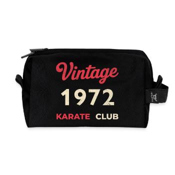 Vintage 1972 – Karate Club Retro Geburtsjahr - Recycelte Kulturtasche - Schwarz - Vorne