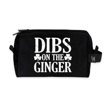 Ich nehme den Ginger Funny St. Patrick's Day Kleeblatt - Recycelte Kulturtasche - Schwarz - Vorne