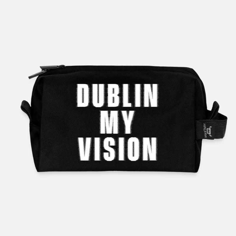 Dublin Meine Vision St. Patrick's St. Paddys - Recycelte Kulturtasche - Schwarz