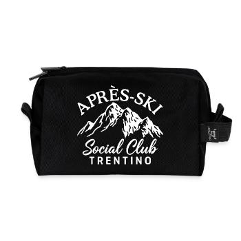 Après Ski Social Club Trentino - Trousse de toilette en tissu recyclé - noir - Devant