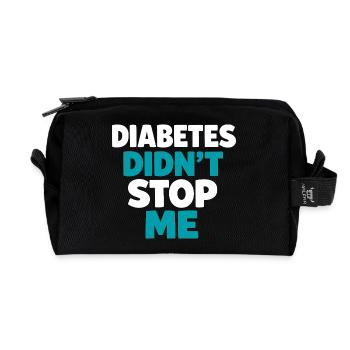 Blood Sugar Insulin Support Type One Pride - Recycled Toiletry Zip Bag - black - Front