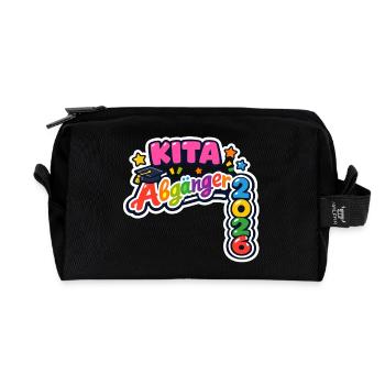 Daycare Leavers 2026 Schoolchild School Enrollment - Recycled Toiletry Zip Bag - black - Front