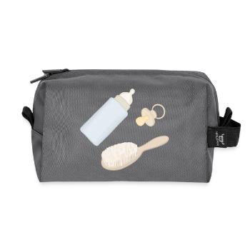 Baby Pflege Essentials - Recycelte Kulturtasche - Anthrazit - Vorne