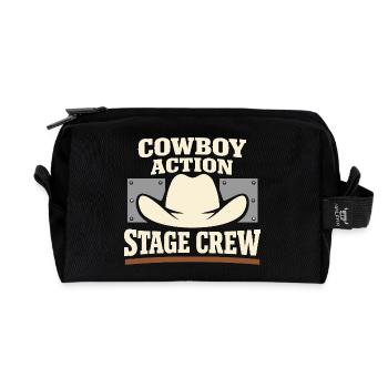Cowboy-action-shooter. Cowboy-action-shooter - Recycelte Kulturtasche - Schwarz - Vorne