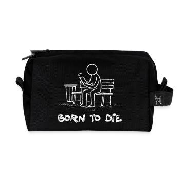 Born to Die – Smartphone-Zombie-Dark Humor - Recycelte Kulturtasche - Schwarz - Vorne