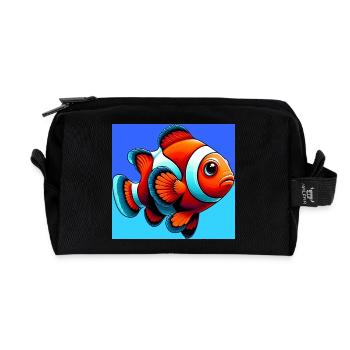 Clownfish - Recycled Toiletry Zip Bag - black - Front