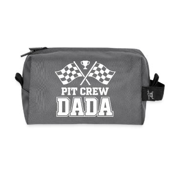 Pit Crew Dada Motorsport Racing Design - Recycled Toiletry Zip Bag - anthracite - Front