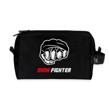 Combat de combat de combattant MMA à la poing - Trousse de toilette en tissu recyclé - noir - Devant